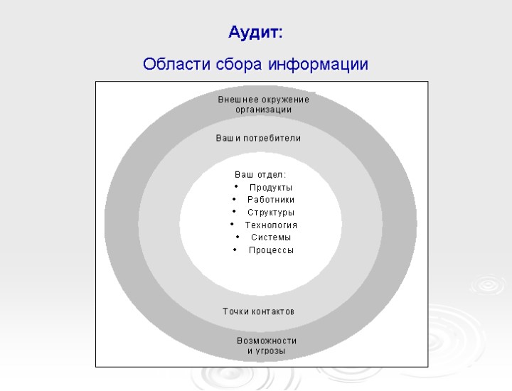 Аудит: Области сбора информации